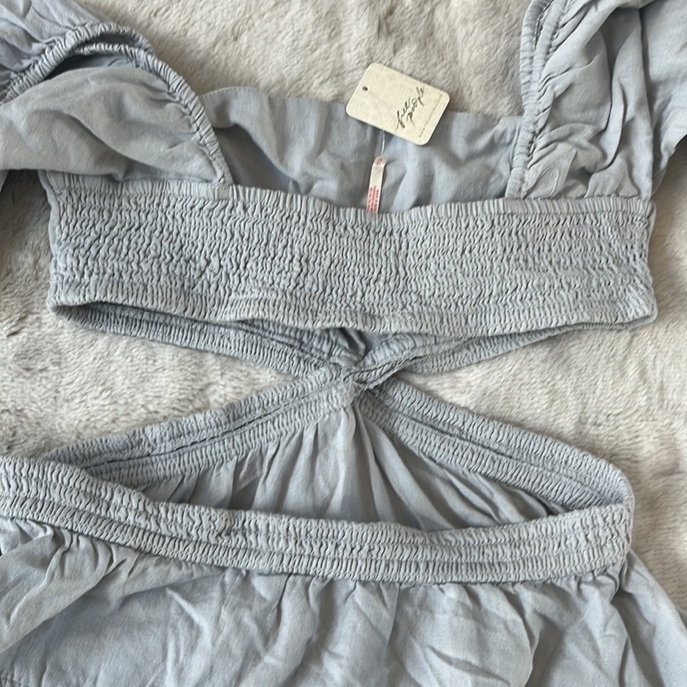 NWT Free People Cross Of Sunlight Mini Dress (M) - Picture 16 of 16